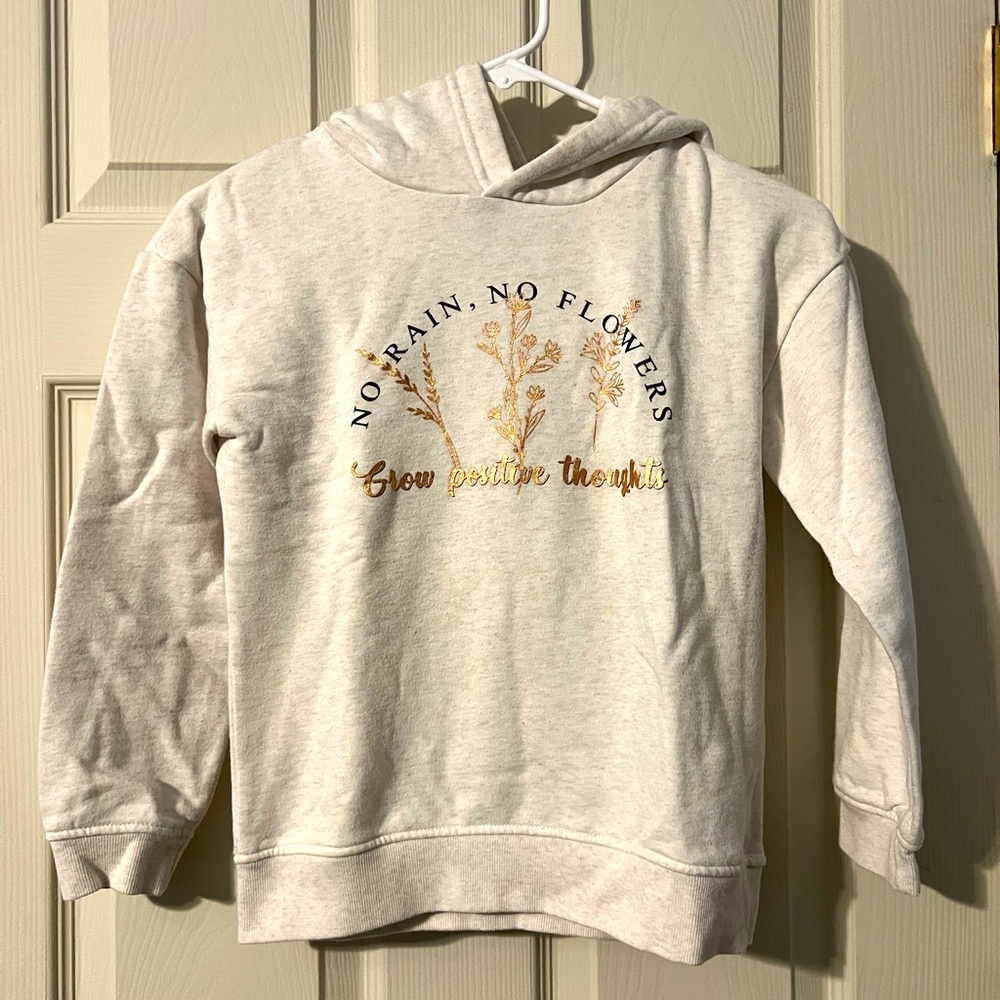 Primark No rain No flowers hoodie sweatshirt 9/10 years